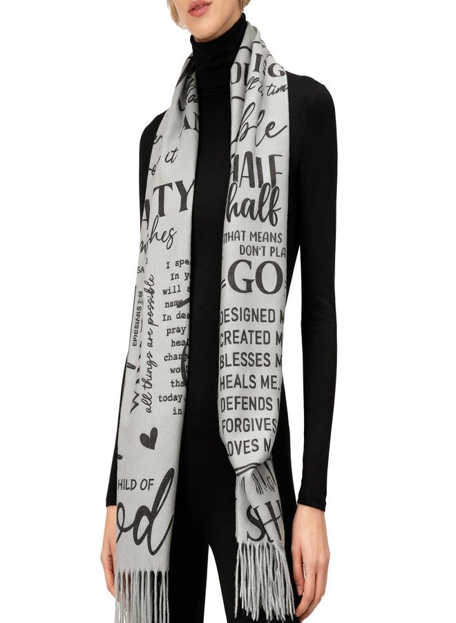 Riletese Prayer Shawls For Women Religious Christian Gifts Grandma Mom Inspirational Bible Pashmina Scarf Wrap - Image 1